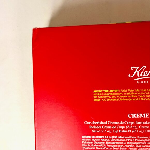 2015 Peter Max Art on Kiehl's Cardboard Box * Holiday Promo * Box Only * 9x9x3 - Picture 6 of 6